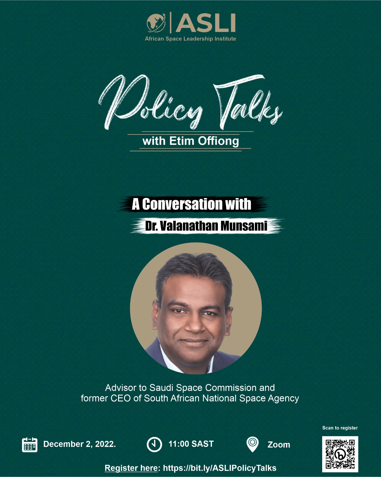 A Conversation with Dr Valanathan Munsami